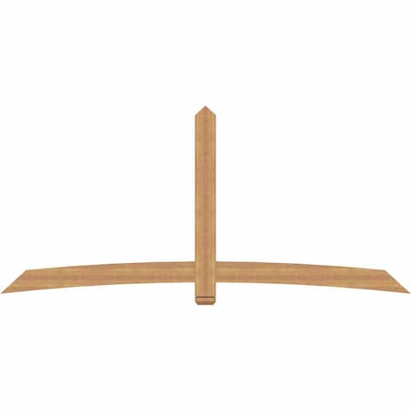 Ekena Millwork Bellingham Timber Gable Bracket, Western Red Cedar, 108"W x 49"H x 1 1/2"D x 5 1/2"F, 11/12 Pitch GBW108X49X0206BEL00SWR
